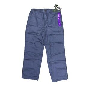 NWT Women's G.H. BASS & CO. Chino Ankle Pant Blue 10